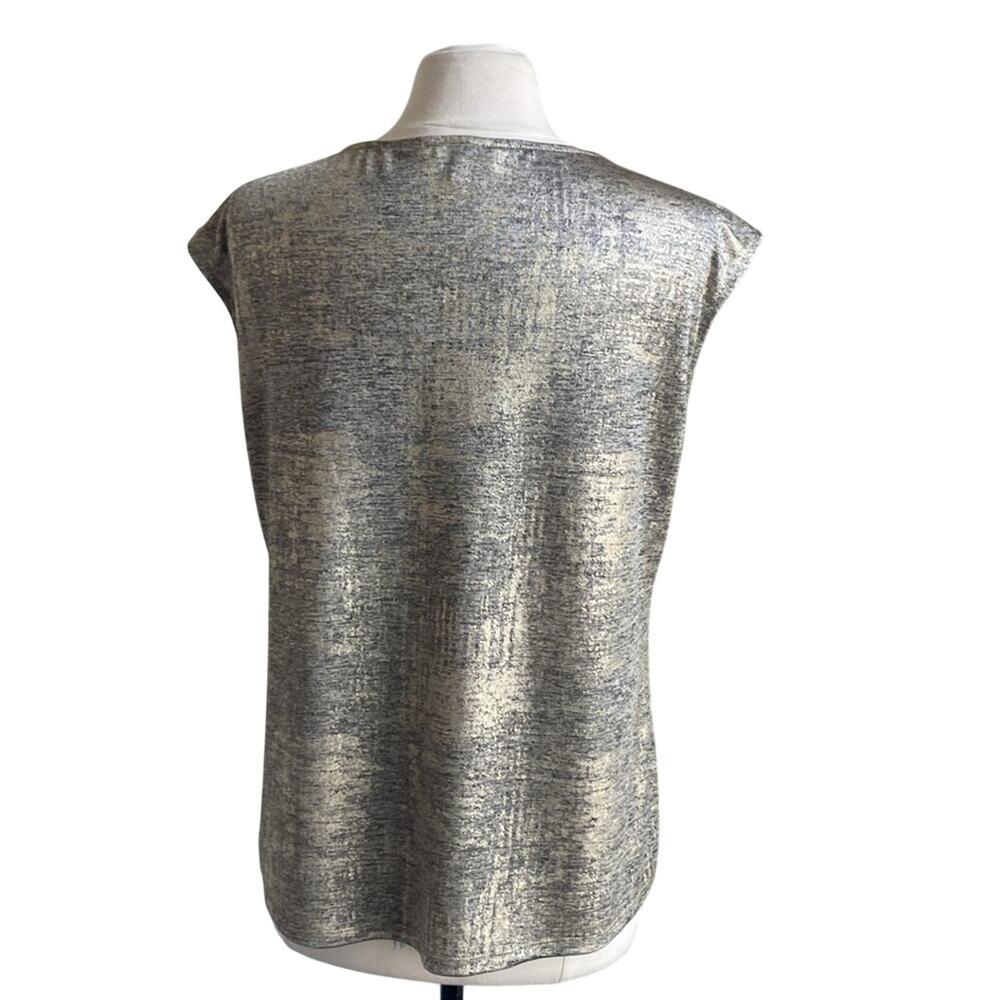 CALVIN KLEIN Tank Womens Sz XL Gold Metallic - Picture 5 of 6